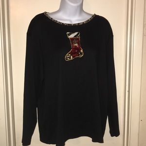Woman’s Christmas top. Size 1x